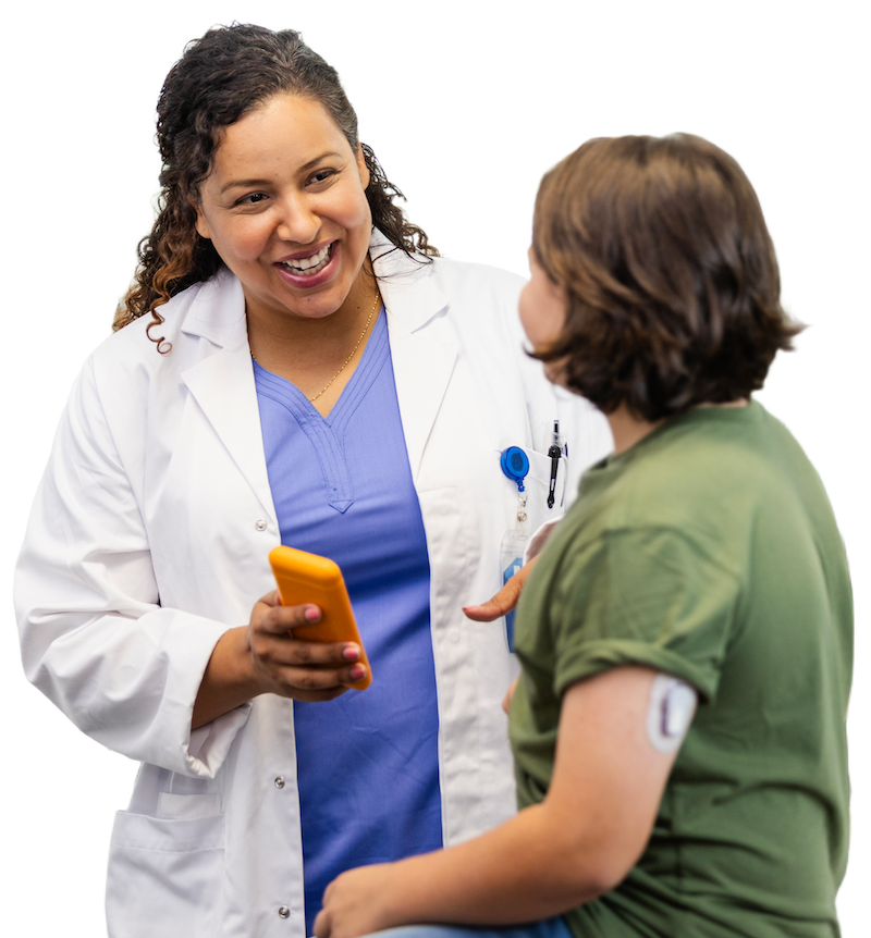 a group of people standing next to a person